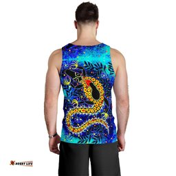 Aboriginal Men's Tank Tops - Indigenous Crocodile