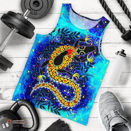 Aboriginal Men's Tank Tops - Indigenous Crocodile