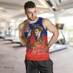 Men Tank Top - Aanzac Australia Remember Them