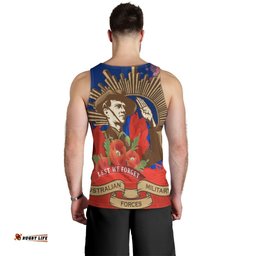 Men Tank Top - Aanzac Australia Remember Them
