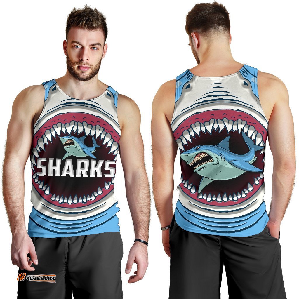 Sharks Rugby Men's Tank Top Cronulla Sutherland