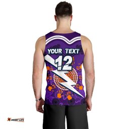 (Custom Personalised) Storm Men's Tank Top Indigenous Aboriginal Melbourne - Sun Style