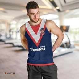 Roosters Rugby Men Tank Top Tricolours 1908 Sporty Version