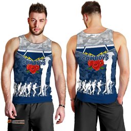 North Queensland Cowboys Anzac Day Camo Men Tank Top -