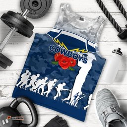 North Queensland Cowboys Anzac Day Camo Men Tank Top -