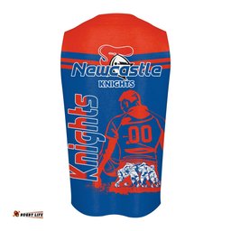 Newcastle Knights Oneck Tank Top Personalized Pentagon Style- NRL