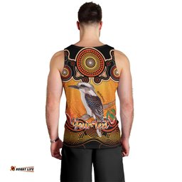 Personalised Australia Sagittarius Kookaburra Zodiac Men Tank Top Auz Astrology Aboriginal - Red