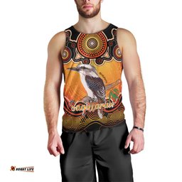 Personalised Australia Sagittarius Kookaburra Zodiac Men Tank Top Auz Astrology Aboriginal - Red