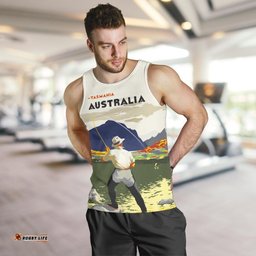 Australia Men Tank Top - Tasmania Mens Tank Fishing