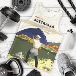 Australia Men Tank Top - Tasmania Mens Tank Fishing