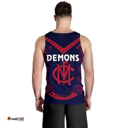 Melbourne Demons Indigenous Men Tank Top Football