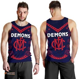 Melbourne Demons Indigenous Men Tank Top Football