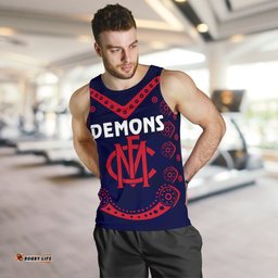 Melbourne Demons Indigenous Men Tank Top Football