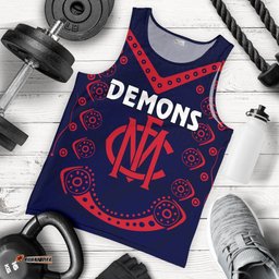 Melbourne Demons Indigenous Men Tank Top Football