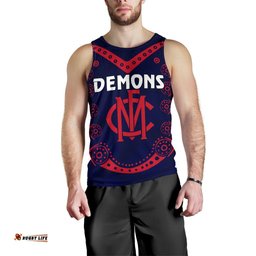 Melbourne Demons Indigenous Men Tank Top Football