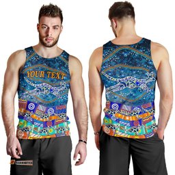 (Custom Text) Men's Tank Top - Kangaroo Dreaming