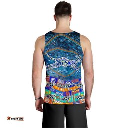 (Custom Text) Men's Tank Top - Kangaroo Dreaming