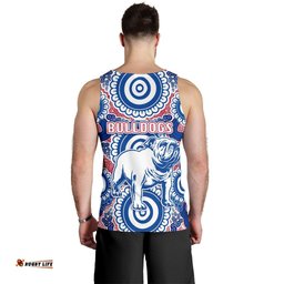 Western Men's Tank Top Bulldogs Simple Indigenous