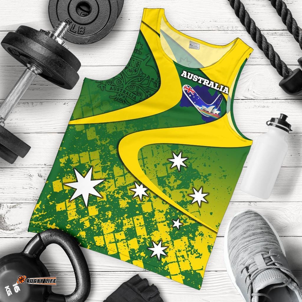 Tank Top - Australia National Color Mens Tank - Men