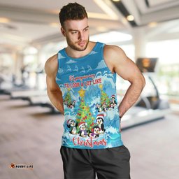 Its Penguin-ing To Look A Lot Like Christmas Men Tank Top