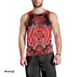 Melbourne Renegades ANZAC 2024 Men Tank Top Lest We Forget Poppy Mix Camouflage