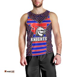 NRL - Knights Men Tank Top Mix Dot Aboriginal