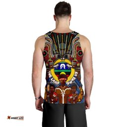 The Land Owns Us Aboriginal Men's Tank Top