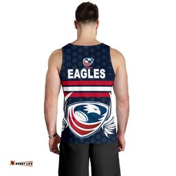 USA Rugby Men's Tank Top Eagles Simple Style - Full Navy