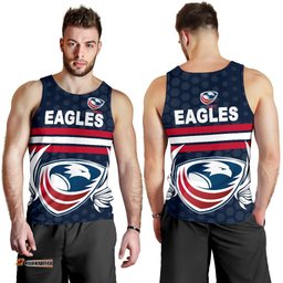 USA Rugby Men's Tank Top Eagles Simple Style - Full Navy