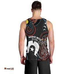 NAIDOC Week 2024 Men Tank Top Keep The Fire Burning Indigenous Art