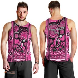 Sydney Sixers Cricket Men Tank Top Happy Australia Day Aboriginal Art