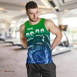 Custom Torres Strait Islands Men's Tank Top - Blue