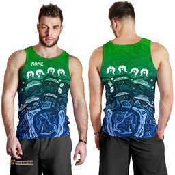 Custom Torres Strait Islands Men's Tank Top - Blue