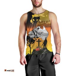 Australia ANZAC Day Men Tank Top Gallipoli Lest We Forget