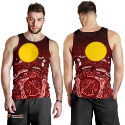 Aboriginal Men's Tank Top - Red Landscape