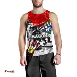 Naidoc St. George Illawarra Dragons Men's Tank Top Tribal Style