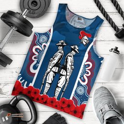 The Knights Rugby Men Tank Top Anzac Day Camo Style