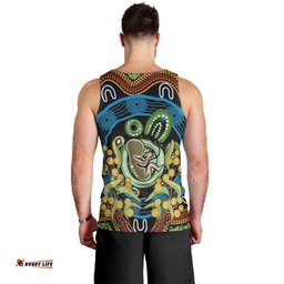 Baby in the Womb Men Tank Top Aboriginal Art Style