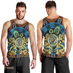 Baby in the Womb Men Tank Top Aboriginal Art Style