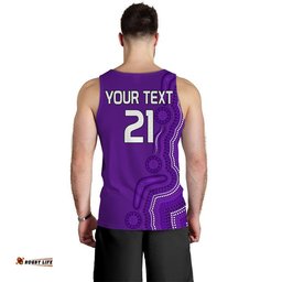 (Custom Personalised) Perth Glory Soccer Men Tank Top Aboriginal