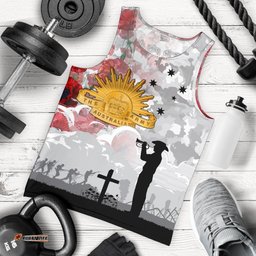 Anzac Men's Tank Top - We Will Remember Them