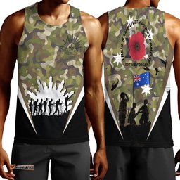 Vibe Hoodie Clothing - Anzac Day Their Name Liveth For Evermore Men Tank Top