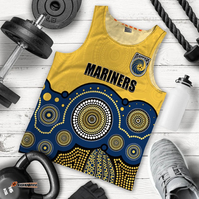 (Custom Personalised And Number) Mariners Football Men Tank Top Aboriginal