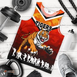 Wests Men's Tank Top Tigers Anzac Vibes