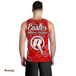 Melbourne Renegades Cricket Happy Easter Day Men Tank Top Simple Style