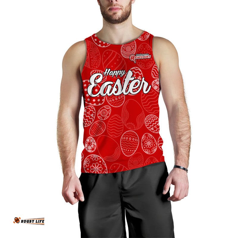 Melbourne Renegades Cricket Happy Easter Day Men Tank Top Simple Style
