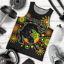 Penrith Men Tank Top Indigenous Panthers - Black