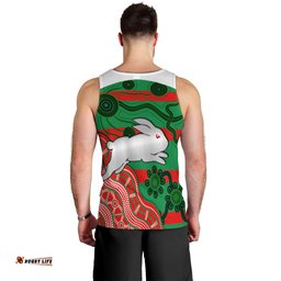 (Custom Personalised) Rabbitohs Nippy Men Tank Top Indigenous