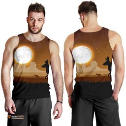 Men Tank Top - Kangaroo Mens Tank Full Moon