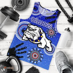 Bulldogs Men Tank Top Indigenous Country Style